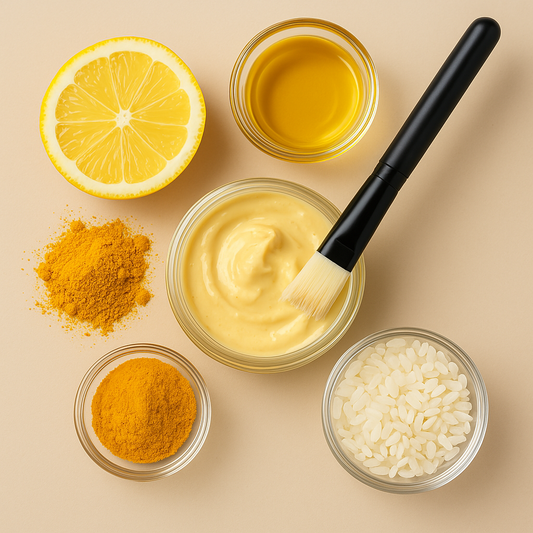 Masque éclat peau noire au curcuma et yaourt